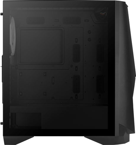 Boitier Moyen Tour E-ATX AeroCool Visor RGB avec panneau vitré (Noir)