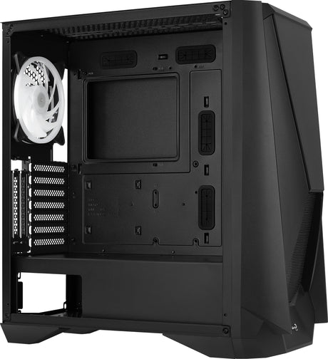 Boitier Moyen Tour E-ATX AeroCool Visor RGB avec panneau vitré (Noir)