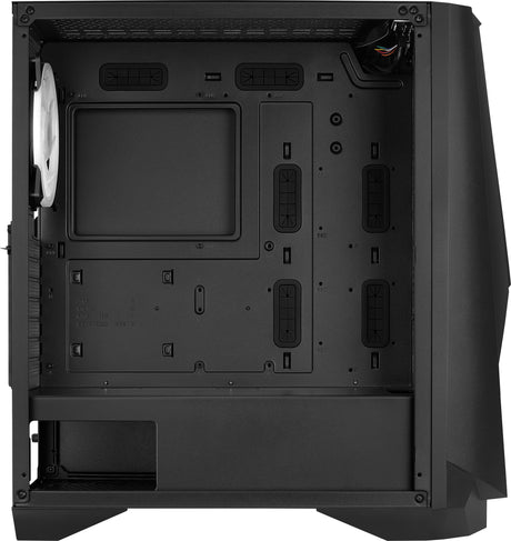 Boitier Moyen Tour E-ATX AeroCool Visor RGB avec panneau vitré (Noir)