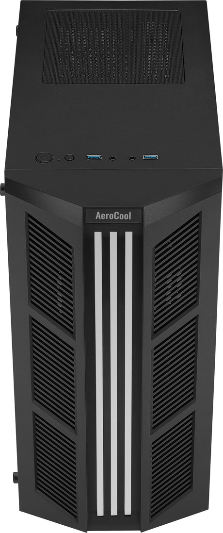 Boitier Moyen Tour ATX AeroCool Prime RGB avec panneau vitré (Noir)