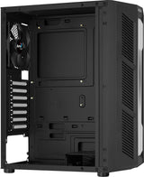 Boitier Moyen Tour ATX AeroCool Prime RGB avec panneau vitré (Noir)