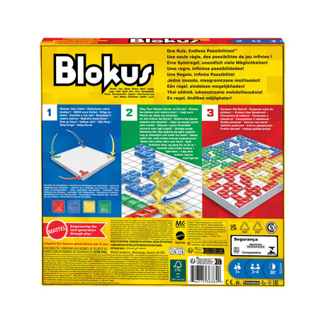 Mattel Games - Blokus - Jeu de Société - 7 ans et + BJV44