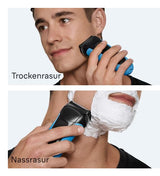 Rasoir électrique BRAUN Series 3 - Bleu et noir - Autonomie 30 minutes - Charge rapide 5 minutes