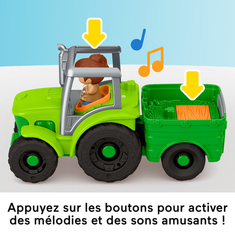 Fisher-Price - Little People - Tracteur a pousser - Véhicule musical - Fisher-Price - JGX12
