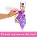 Barbie-De Danseuse a Papillon-Poupée transformation 2 en 1 HXJ10