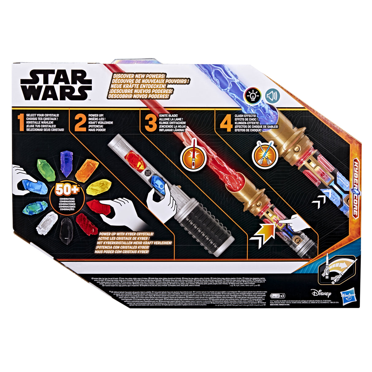 Star Wars Sabre laser Cristal Kyber, jouets Star Wars pour enfants, des 4 ans