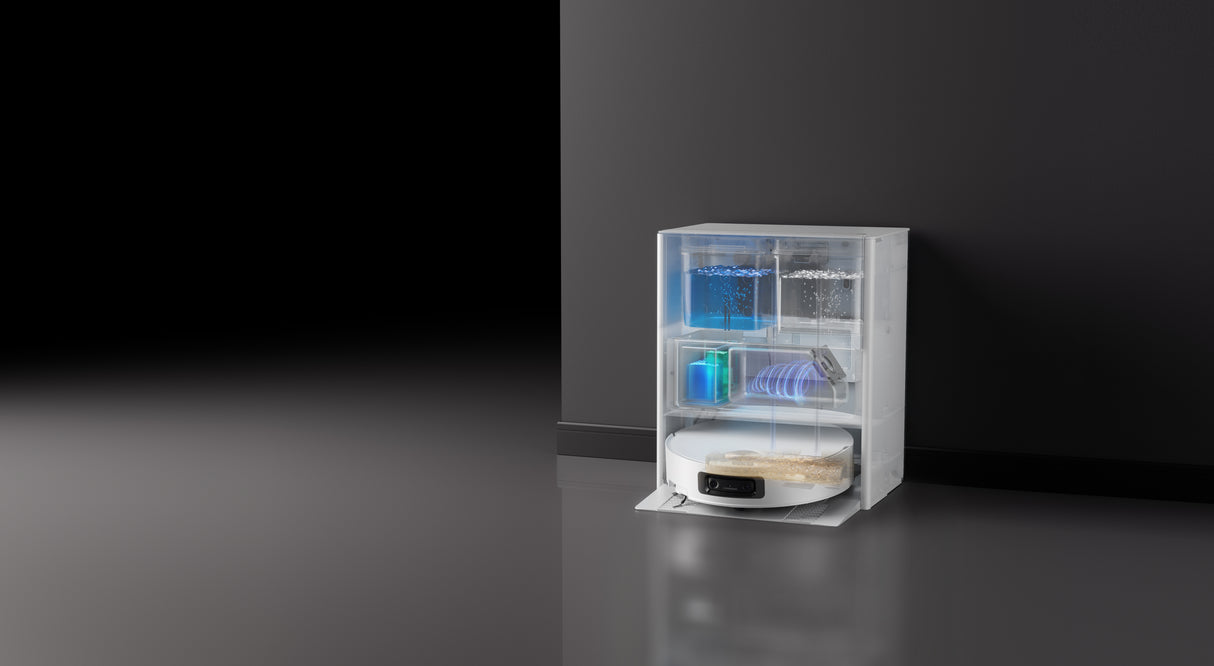DREAME Aqua 10 Ultra Track Complete - Aspirateur Robot Laveur - Lavage 45 °C - Obstacles 6 cm - Nettoyage Auto de la Serpilliere