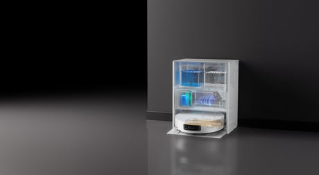 DREAME Aqua 10 Ultra Track Complete - Aspirateur Robot Laveur - Lavage 45 °C - Obstacles 6 cm - Nettoyage Auto de la Serpilliere