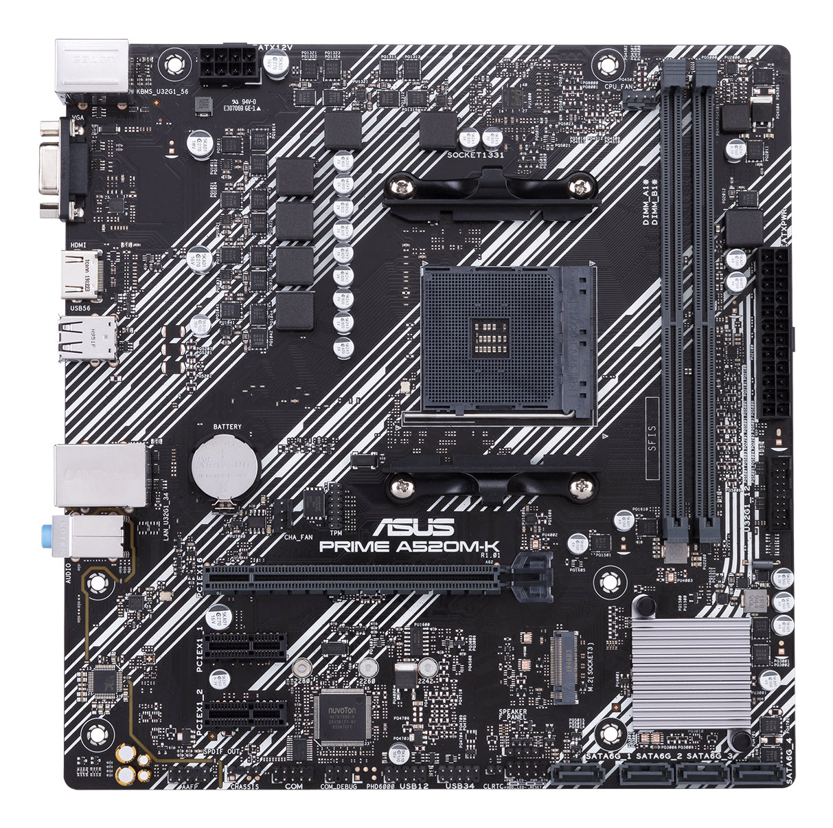 Carte Mère Asus Prime A520M-K (AM4) Micro-ATX