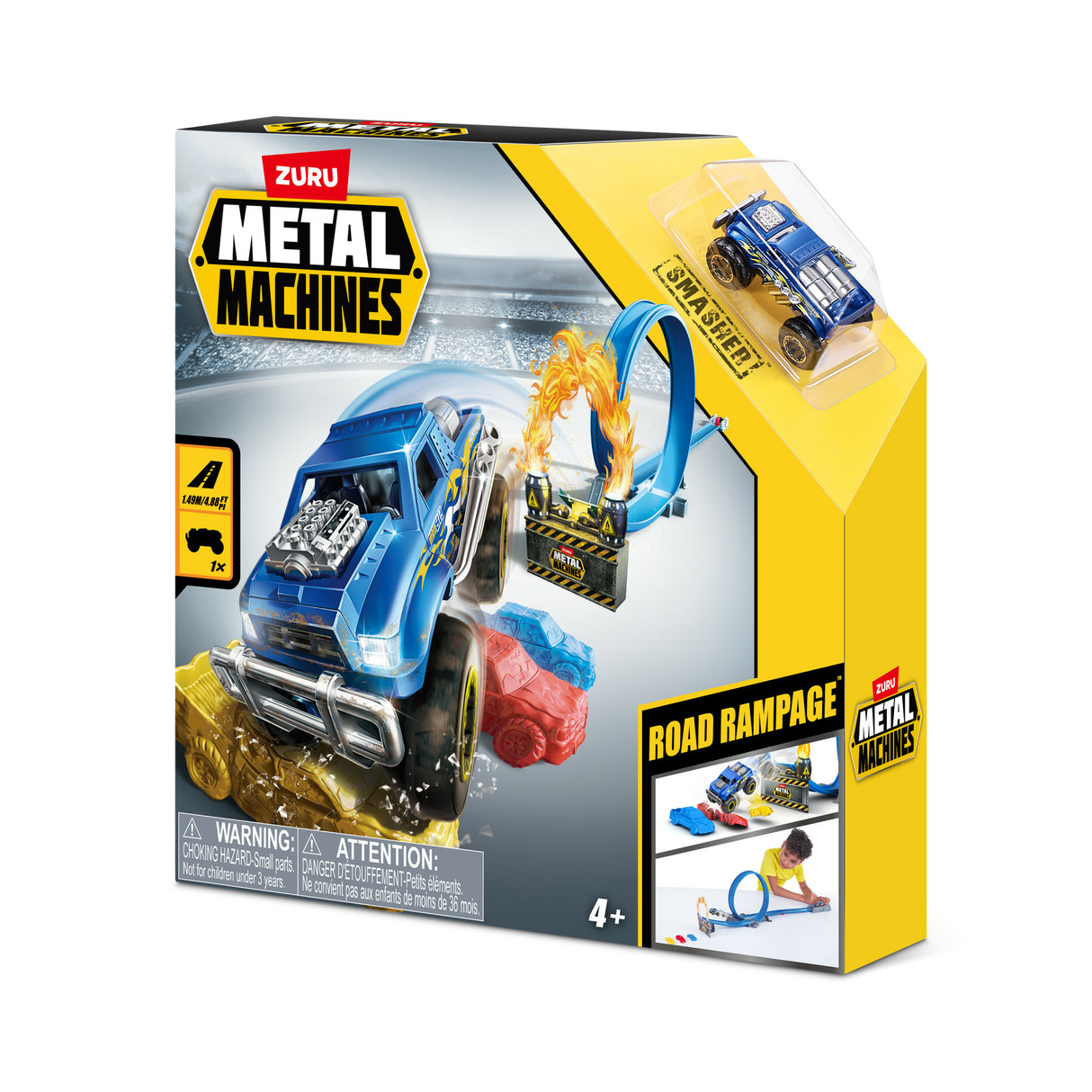 Jeux de construction - ZURU - Road Rampage Playset - 200 pieces - Snacks a collectionner - 6 modeles