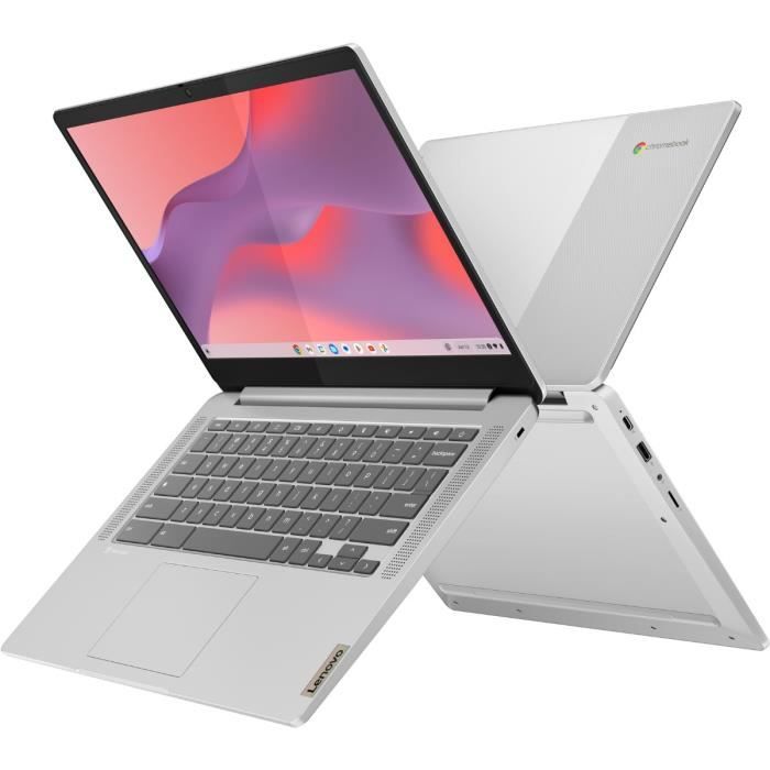 PC Portable Chromebook LENOVO IdeaPad Slim 3 14M868 | Chrome OS - 14'' FHD Tactile - MT8186 - RAM 8Go - Stockage 128Go - AZERTY