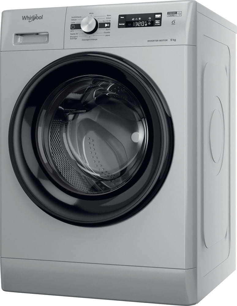 Lave-linge hublot WHIRLPOOL FFS9269SBFR - 9 kg - Induction - 60 cm - 1200 trs/min - Silver