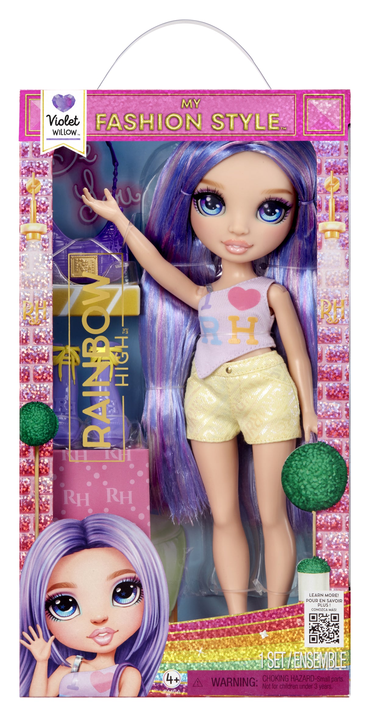 Rainbow High - Poupée mannequin Theme Mode - Violet