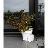 Pot de fleurs avec réserve rond - GARDEN ID - Glamour - Ø 50 - 47 L - H 43 cm - Blanc