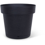 Pot de fleurs avec réserve rond - GARDEN ID - Glamour - Ø 50 - 47 L - H 43cm - Noir/Anthracite