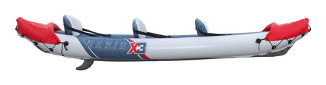 Kayak gonflable - BESTWAY - 65132 - Rapide X3 Hydro-Force™ - 381 x 100 cm, 3 places, 250 kg max, 2 pagaies, pompe