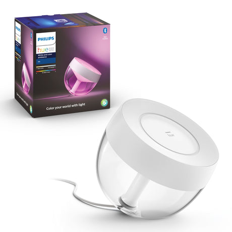 Philips Hue White & Color Ambiance, Iris compatible Bluetooth, Blanc, fonctionne avec Alexa, Google Assistant et Apple Homekit