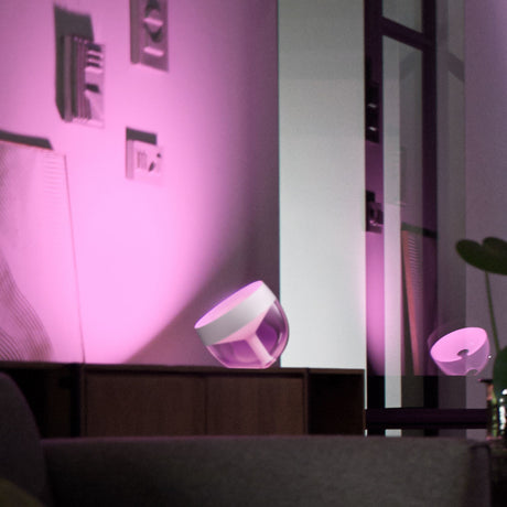 Philips Hue White & Color Ambiance, Iris compatible Bluetooth, Blanc, fonctionne avec Alexa, Google Assistant et Apple Homekit