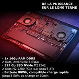 PC Portable Gamer LENOVO Legion S5 16ARP9 | Sans Windows - 16'' WQXGA 165hz - Ryzen 7 7435HS - RTX 4070 140w - RAM 16Go - SSD 512Go