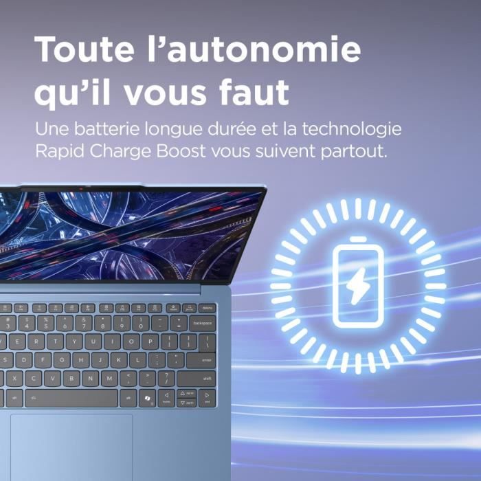 PC Portable LENOVO IdeaPad Slim 5 13ARP10 Sans Windows 13,3 WUXGA - Ryzen 7 7735HS - RAM 16Go - 512Go - Aluminium - AZERTY - Bleu