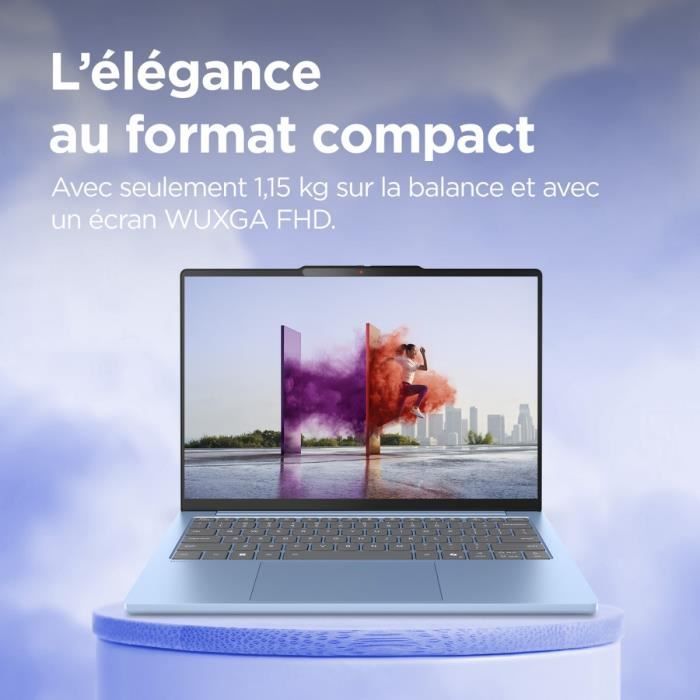 PC Portable LENOVO IdeaPad Slim 5 13ARP10 Sans Windows 13,3 WUXGA - Ryzen 7 7735HS - RAM 16Go - 512Go - Aluminium - AZERTY - Bleu