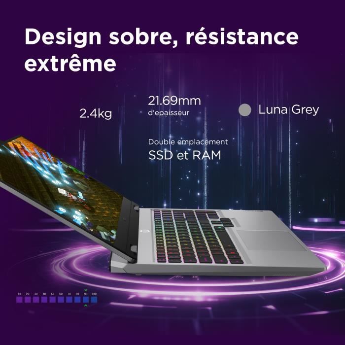 PC portable Gamer LENOVO LOQ 15IRX10 | Sans Windows - 15'' FHD 144hz - Core i5-13450HX - RTX 5060 100W - 16 Go - 512 Go - AZERTY
