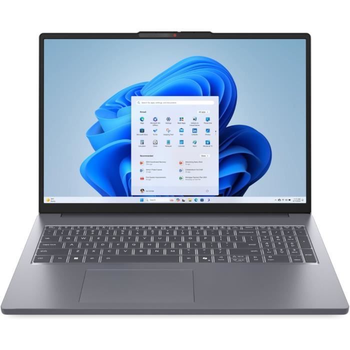 PC portable LENOVO IdeaPad Slim 3 16IRH10 | Windows 11 - 16'' WUXGA IPS - Core i5-13420H - RAM 16 Go - SSD 512 Go - AZERTY