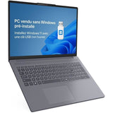 PC portable LENOVO IdeaPad Slim 3 16IRH10 | Sans Windows - 16'' WUXGA IPS - Core i5-13420H - RAM 16 Go - SSD 512 Go + Sac a dos
