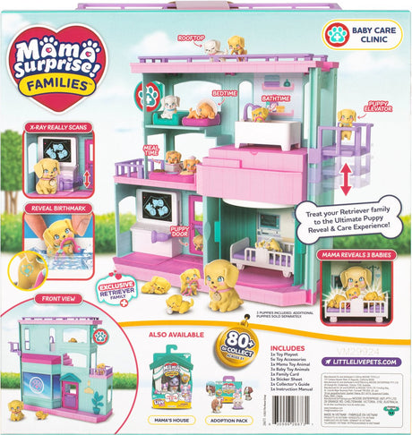 Clinique vétérinaire - LITTLE LIVE PETS - Mama Surprise - Accessoires inclus - Naissance magique