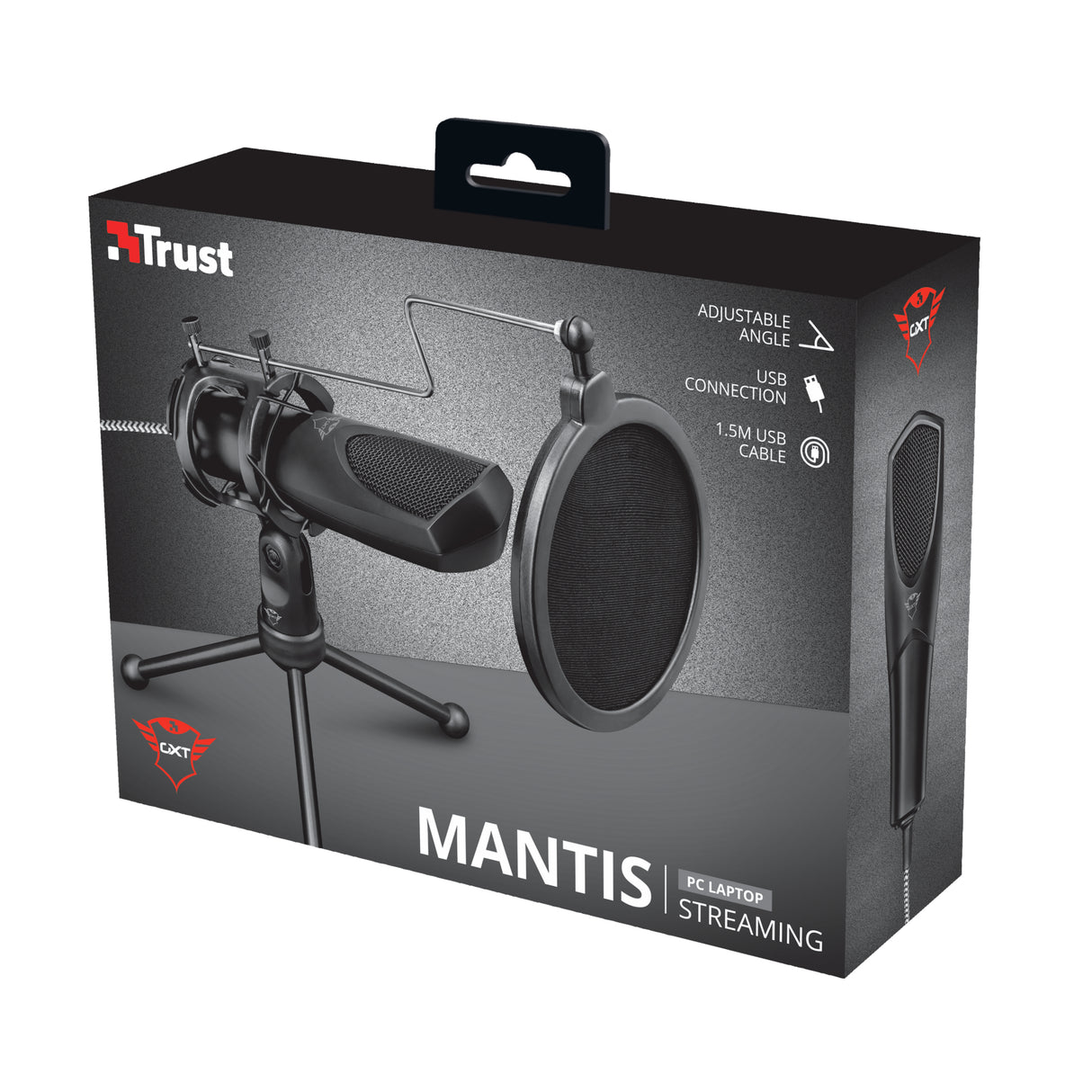 Microphone Trust GXT 232 Mantis Streaming avec trépied
