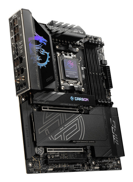 Carte mere - MSI - MPG X870E CARBON WIFI - Wi-Fi 7, 5G LAN, USB 40 Gb/s, LED RGB, PCIe supplémentaire