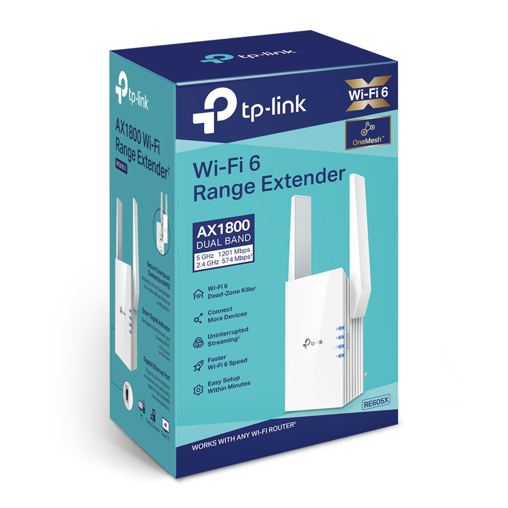 Répéteur WiFi Mesh TP-Link RE605X (AX1800)