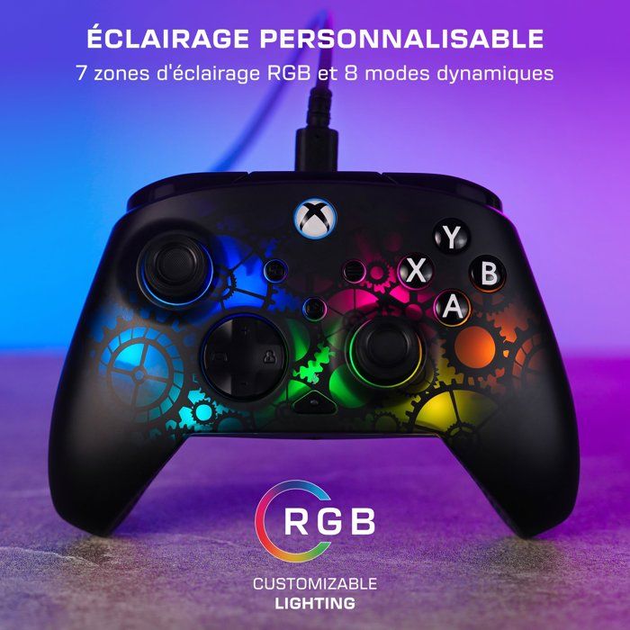 Manette de jeu - Xbox & PC - Afterglow Ignite - RGB Filaire - Time Machine - Turtle Beach