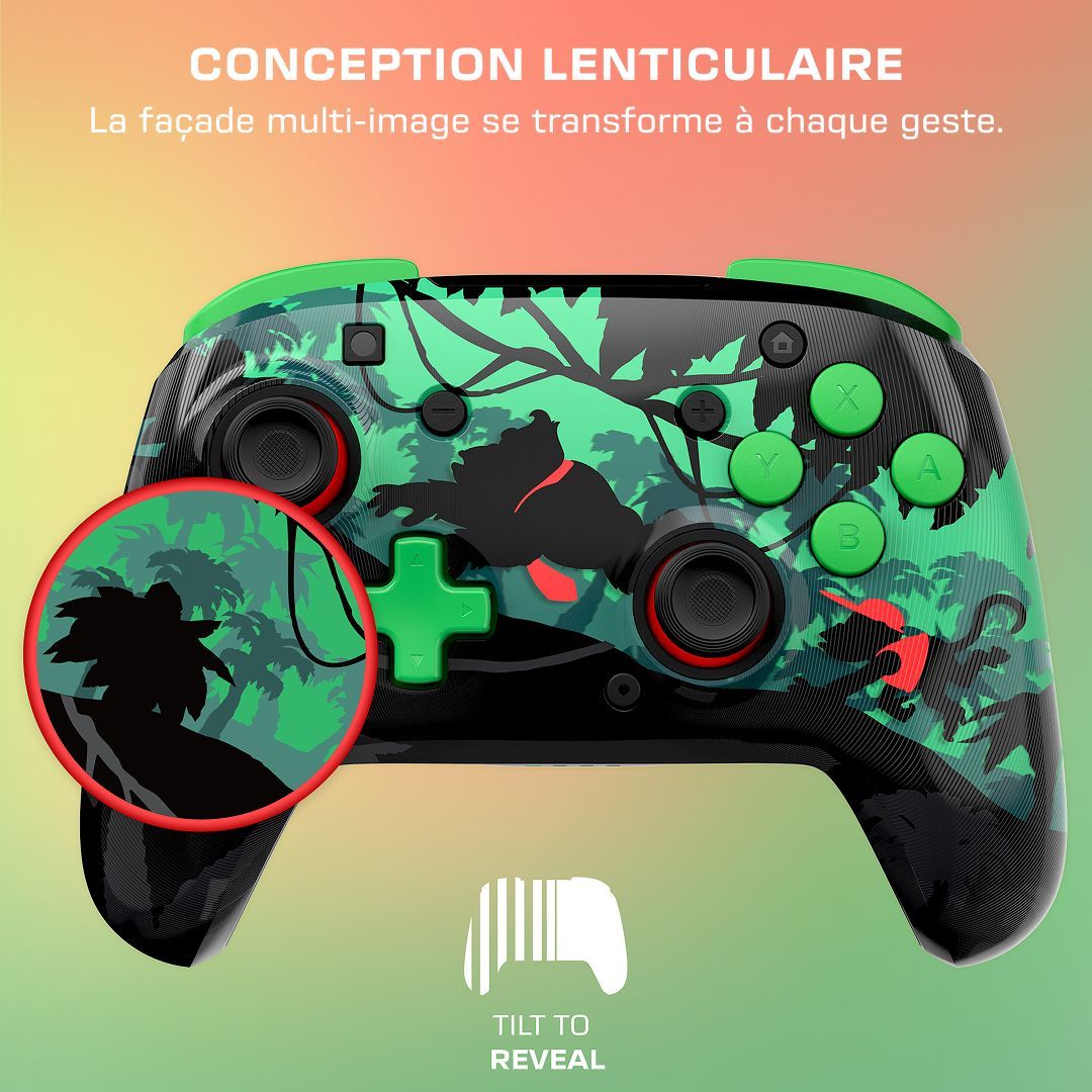 Manette de jeu - Nintendo Switch - Rematch Donkey Kong - Sans fil - Rouge/Jaune - Turtle Beach