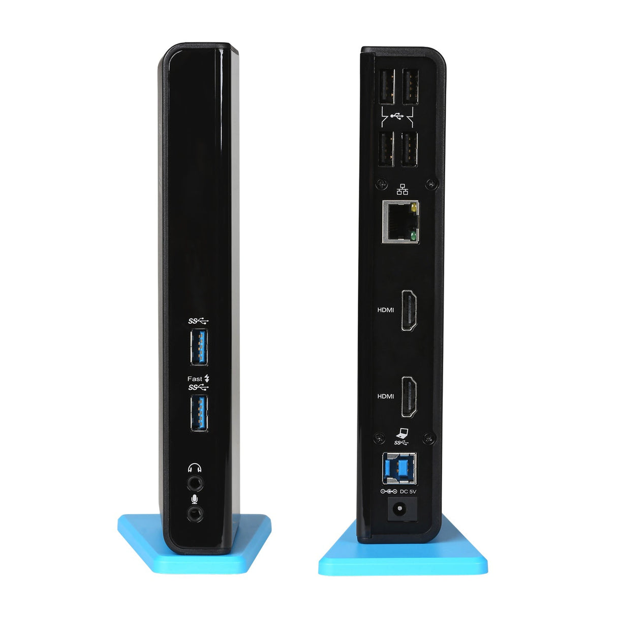Station d'accueil USB-A/C 3.0 I-Tec (Noir/Bleu)