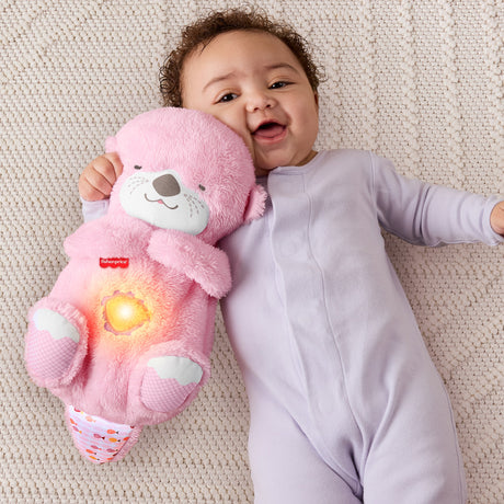 Fisher-Price - Ma Loutre Câlins Bonne Nuit - Peluche et veilleuse - Rose - Fisher-Price - JLJ33