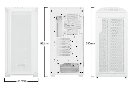 Boitier Grand Tour E-ATX be quiet! Shadow Base 800 FX RGB avec panneau vitré (Blanc)