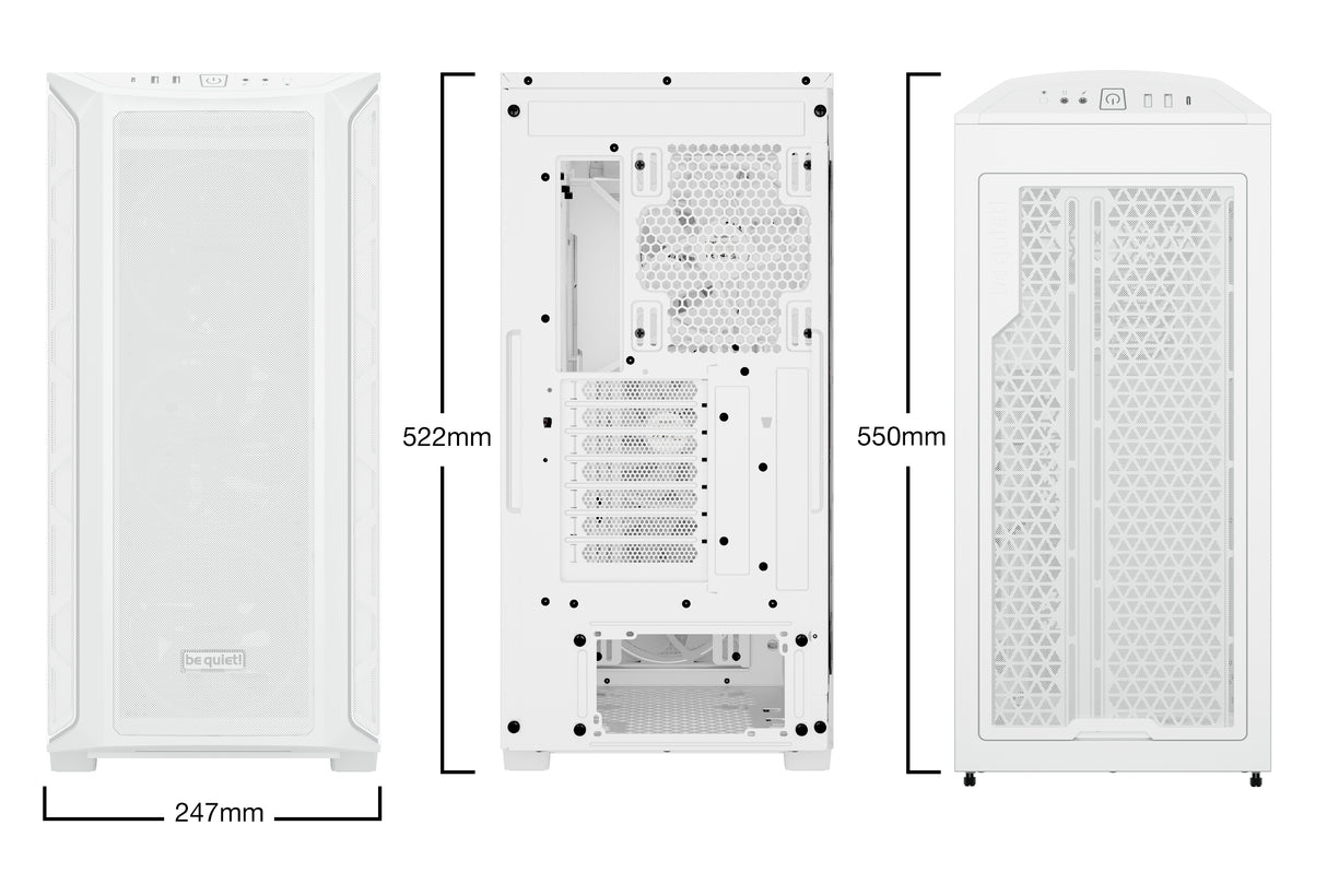 Boitier Grand Tour E-ATX be quiet! Shadow Base 800 FX RGB avec panneau vitré (Blanc)