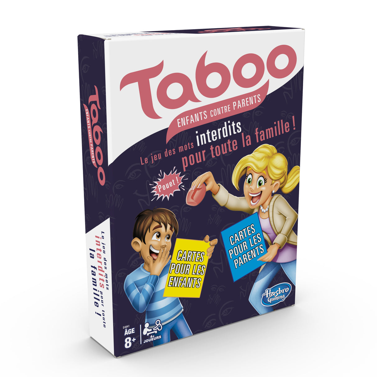 TABOO Enfants contre Parents, Jeu de societe de reflexion, Jeu de plateau pour la famille Version francaise