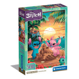 Puzzle 500 pieces Stitch compact, Pour enfants a partir de 3 ans, Theme dessins animés, CLEMENTONI