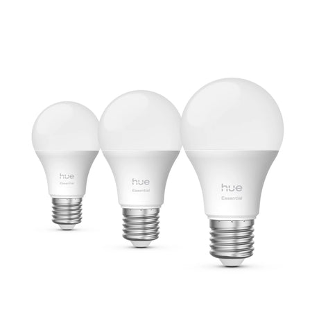 Pack de 3 ampoules - Philips Hue - Essential - E27 - A60 - Lumiere blanche et colorée - 8 W