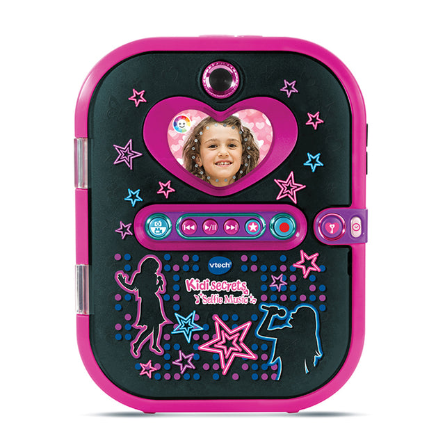 Agenda électronique VTECH Kidisecrets Selfie Music Noir avec lecteur MP3 pour filles de 6 a 12 ans