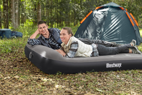 Matelas gonflable - BESTWAY - 671BS - Tritech Queen - 2 places, pompe USB intégrée, 2,03 m x 1,52 m x 30 cm