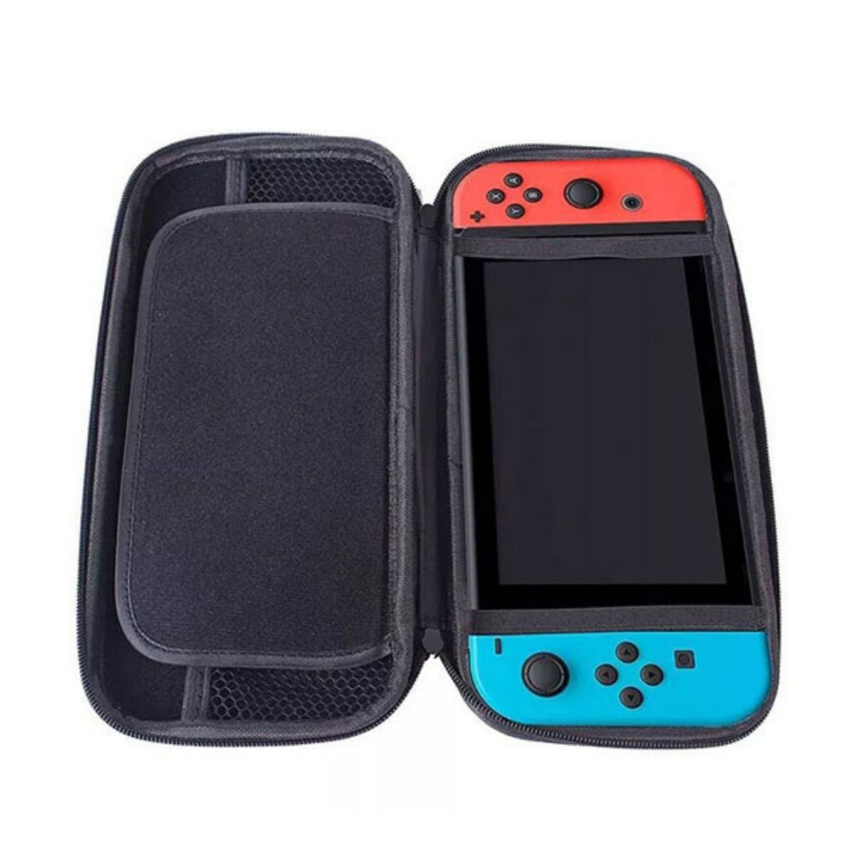 Etui de transport Nintendo Switch noir - rigide avec rangements intérieurs peut