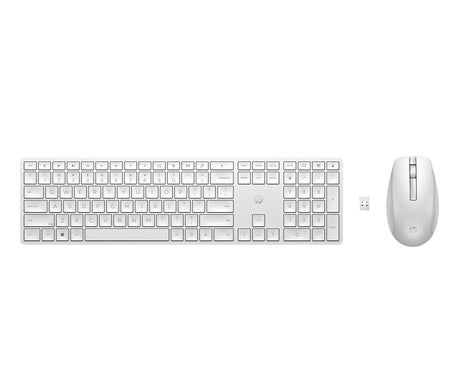Ensemble Clavier Souris sans fil HP 650 - AZERTY - Blanc