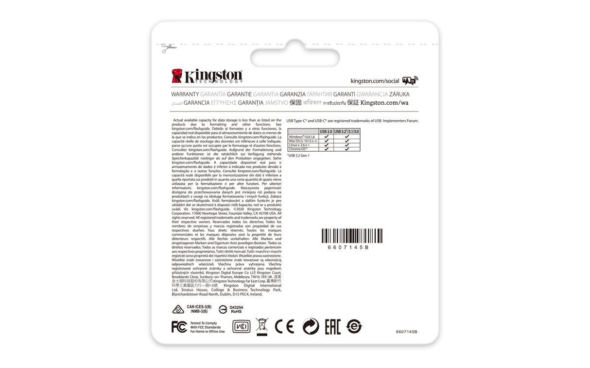 Clé USB-C 3.2 Kingston DataTraveler 70 - 64Go