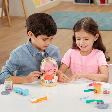 Play-Doh Cabinet dentaire pour enfants, 8 Pots de pâte a modeler atoxique, playdoh classique, des 3 ans
