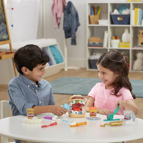 Play-Doh Cabinet dentaire pour enfants, 8 Pots de pâte a modeler atoxique, playdoh classique, des 3 ans