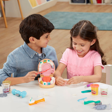 Play-Doh Cabinet dentaire pour enfants, 8 Pots de pâte a modeler atoxique, playdoh classique, des 3 ans