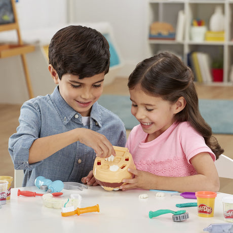 Play-Doh Cabinet dentaire pour enfants, 8 Pots de pâte a modeler atoxique, playdoh classique, des 3 ans